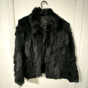 Seoul Collection Black Fur Jacket